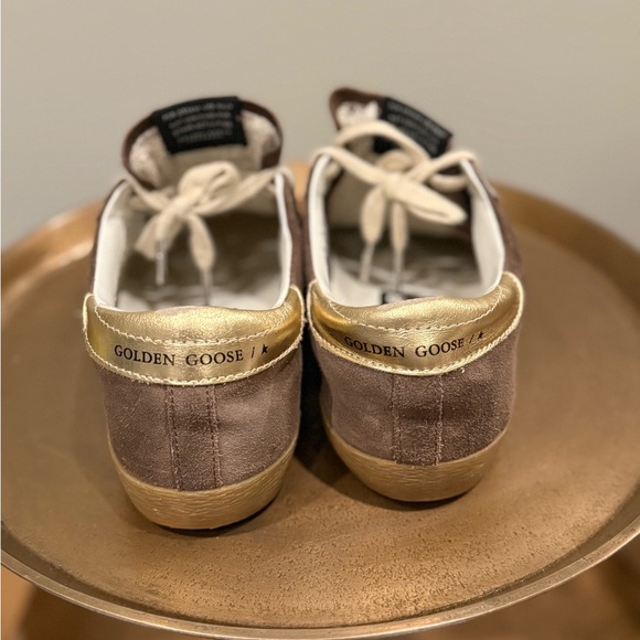 Golden Goose Brown and Gold Sneakers - Picture 5 of 7
